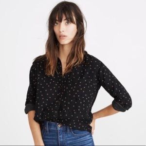 Madewell Ex Boyfriend Flannel Floral Button down